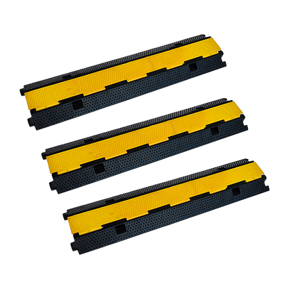 3Pcs 2-Cable Rubber Electrical Wire Cover Heavy Duty Protector