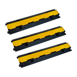 3Pcs 2-Cable Rubber Electrical Wire Cover Heavy Duty Protector