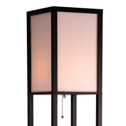 Shelf Floor Lamp - Shade Diffused Light Source With Shelves