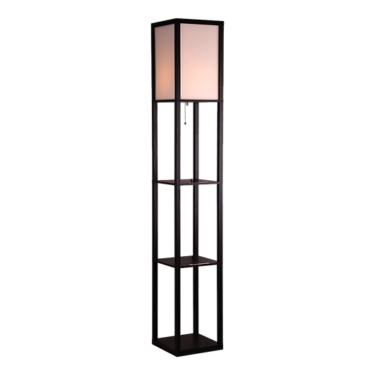 Shelf Floor Lamp - Shade Diffused Light Source With Shelves