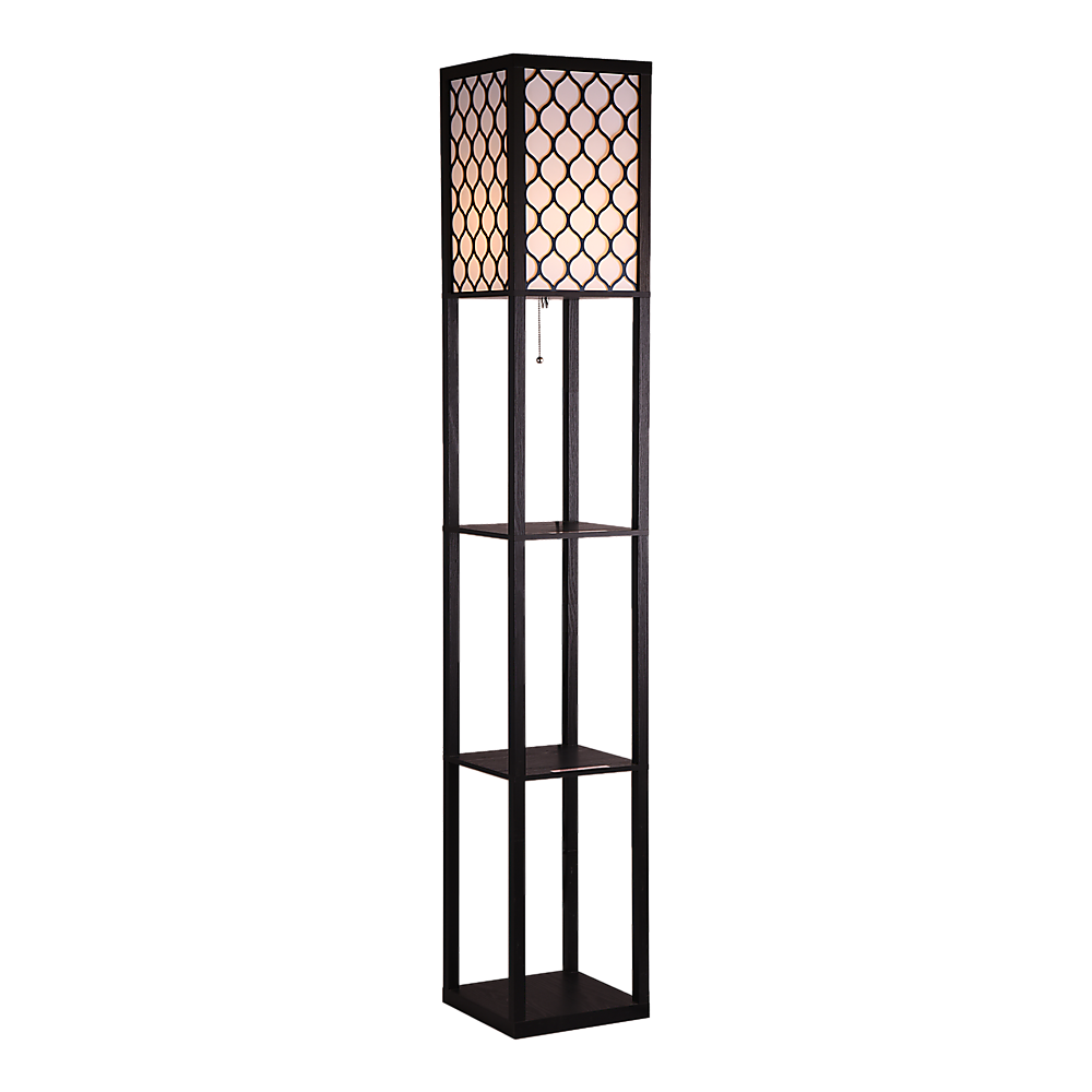 Shelf Floor Lamp Shade Light Source With Open-Box Shelves