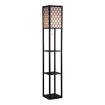 Shelf Floor Lamp Shade Light Source With Open-Box Shelves