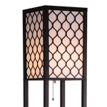 Shelf Floor Lamp Shade Light Source With Open-Box Shelves