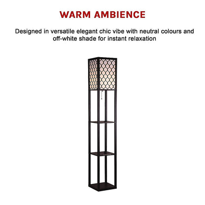 Shelf Floor Lamp Shade Light Source With Open-Box Shelves
