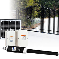 500KG 10W Solar Single Swing Auto Motor Remote Gate Opener