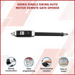 500KG Single Swing Auto Motor Remote Gate Opener