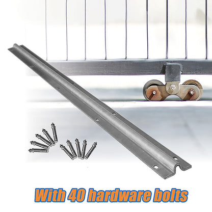 Sliding Gate Hardware Accessories Kit - 4M Track