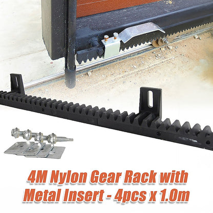 Sliding Gate Hardware Accessories Kit - 4M Gear Rack Track