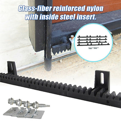 Sliding Gate Hardware Accessories Kit - 4M Gear Rack Track