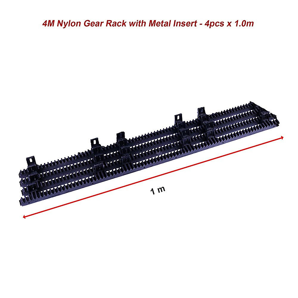 Sliding Gate Hardware Accessories Kit - 4M Gear Rack Track