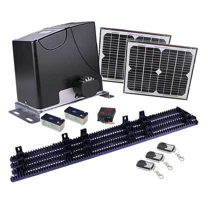 1000Kg Auto Solar Slide Sliding Gate Opener Automatic W 4M Rail