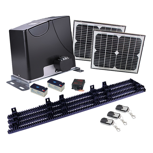 1000Kg Auto Solar Slide Sliding Gate Opener Automatic W 4M Rail