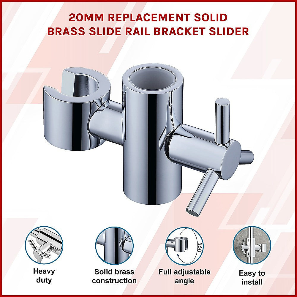 20Mm Replacement Solid Brass Slide Rail Bracket Slider