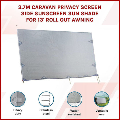 3.7M Caravan Privacy Screen Side Sunshade