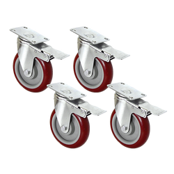Heavy Duty 5" Swivel Castor Wheels (Set Of 4)