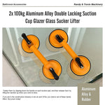 Aluminum Double Locking Suction Cup Lifter (100Kg)