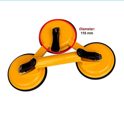 Aluminum Triple Suction Cup Glass Lifter (150Kg)
