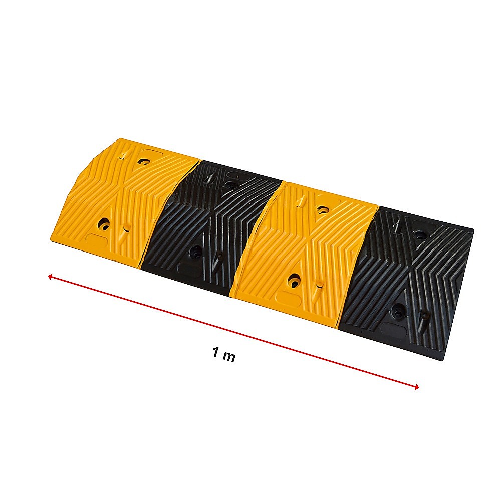 Pair Of 1M Long Rubber Speed Bumps (60T Load)