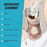 Neck Traction Air Decompression Support Brace Cervical Collar Hand Pump