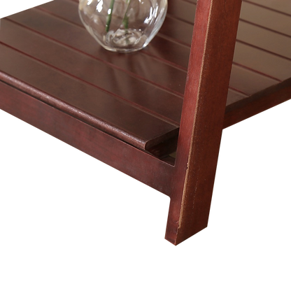5 Tier Wooden Ladder Shelf Stand Storage Book Shelves