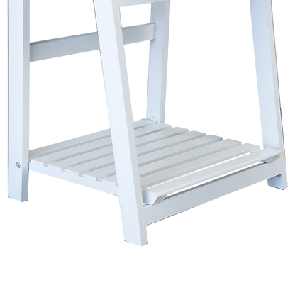 5 Tier Wooden Ladder Shelf Stand Storage Book Shelves Shelving