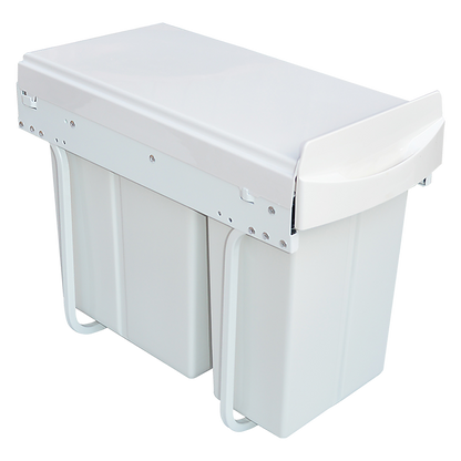 Kitchen Dual Slide Bin 10L+20L Garbage Rubbish Waste