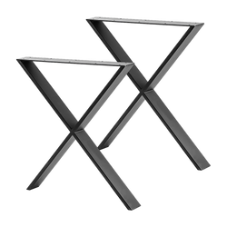 Retro Industrial X-Shaped Table Bench Legs