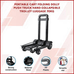 Portable Folding Dolly Cart Luggage Trolley