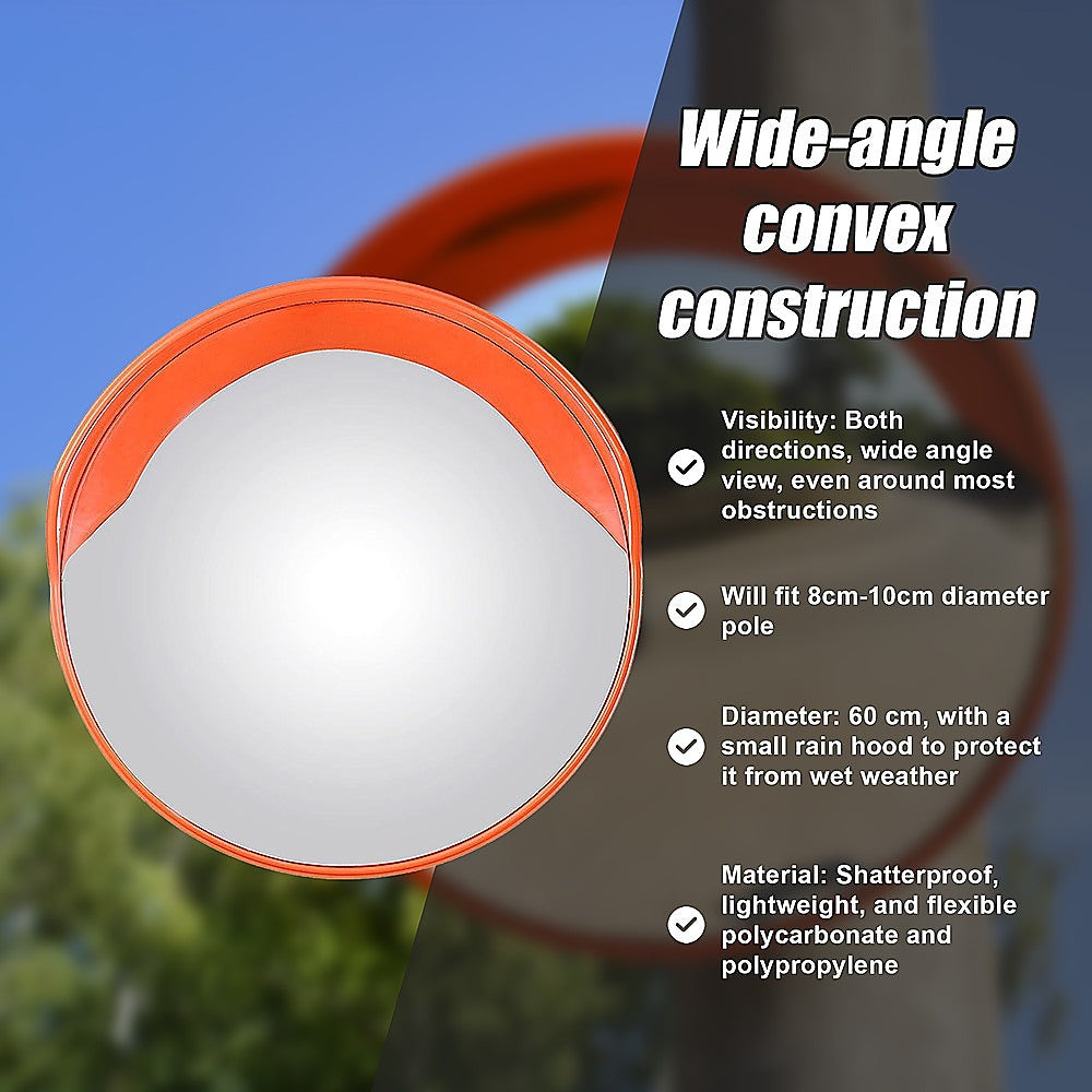 60Cm Round Convex Safety Mirror