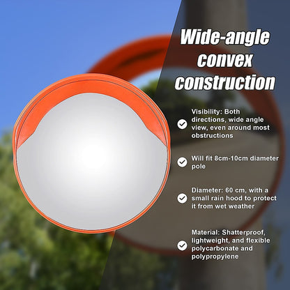 60Cm Round Convex Safety Mirror