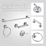 4 Piece Towel Bar Set Bath Accessories Bathroom Hardware