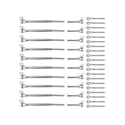 Stainless Steel Wire Rope Diy Balustrade Kit Jaw/Swage Fork