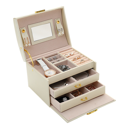 Jewellery Storage Box Girls Rings Necklaces Display Organiser Storage