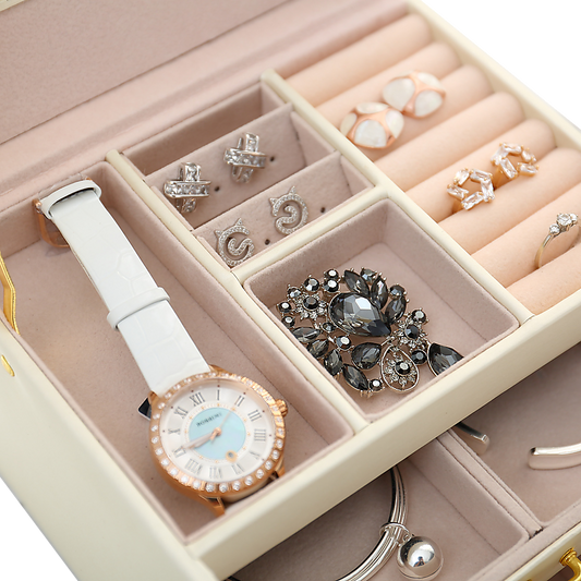 Jewellery Storage Box Girls Rings Necklaces Display Organiser Storage
