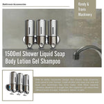 1500Ml Shower Liquid Soap Body Lotion Gel Shampoo Bathroom Dispenser