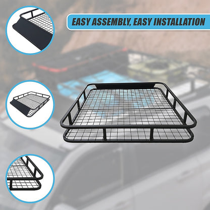 Roof Rack Basket - Car Luggage Carrier