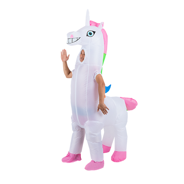  Giant Unicorn Fancy Dress Fan Inflatable Costume Suit
