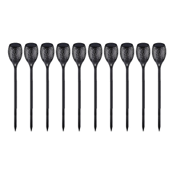 10-Pack Solar Torch Lights With 96 Led Flickering Flame