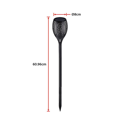 10-Pack Solar Torch Lights With 96 Led Flickering Flame