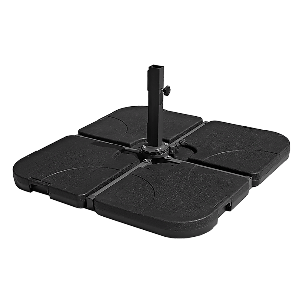 Outdoor Patio 4-Piece Cantilever Offset Umbrella Base