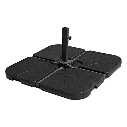 Outdoor Patio 4-Piece Cantilever Offset Umbrella Base