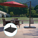 Outdoor Patio 4-Piece Cantilever Offset Umbrella Base