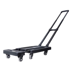 Foldable Trolley Cart With 6 Rotating Wheels