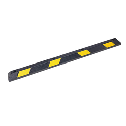 180Cm Heavy Duty Rubber Curb Parking Guide With Reflective Yellow