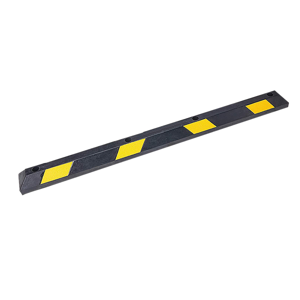  180Cm Heavy Duty Rubber Curb Parking Guide With Reflective Yellow