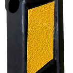 180Cm Heavy Duty Rubber Curb Parking Guide With Reflective Yellow