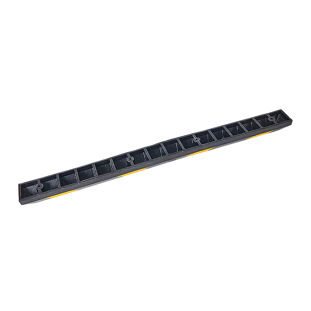 180Cm Heavy Duty Rubber Curb Parking Guide With Reflective Yellow