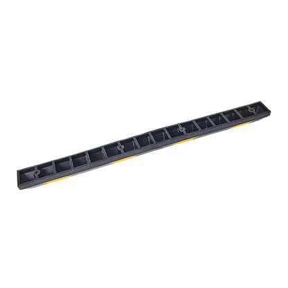 180Cm Heavy Duty Rubber Curb Parking Guide With Reflective Yellow