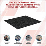 Premium Carpet Tiles Box, Charcoal