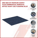 Premium Carpet Tiles Box, Blue